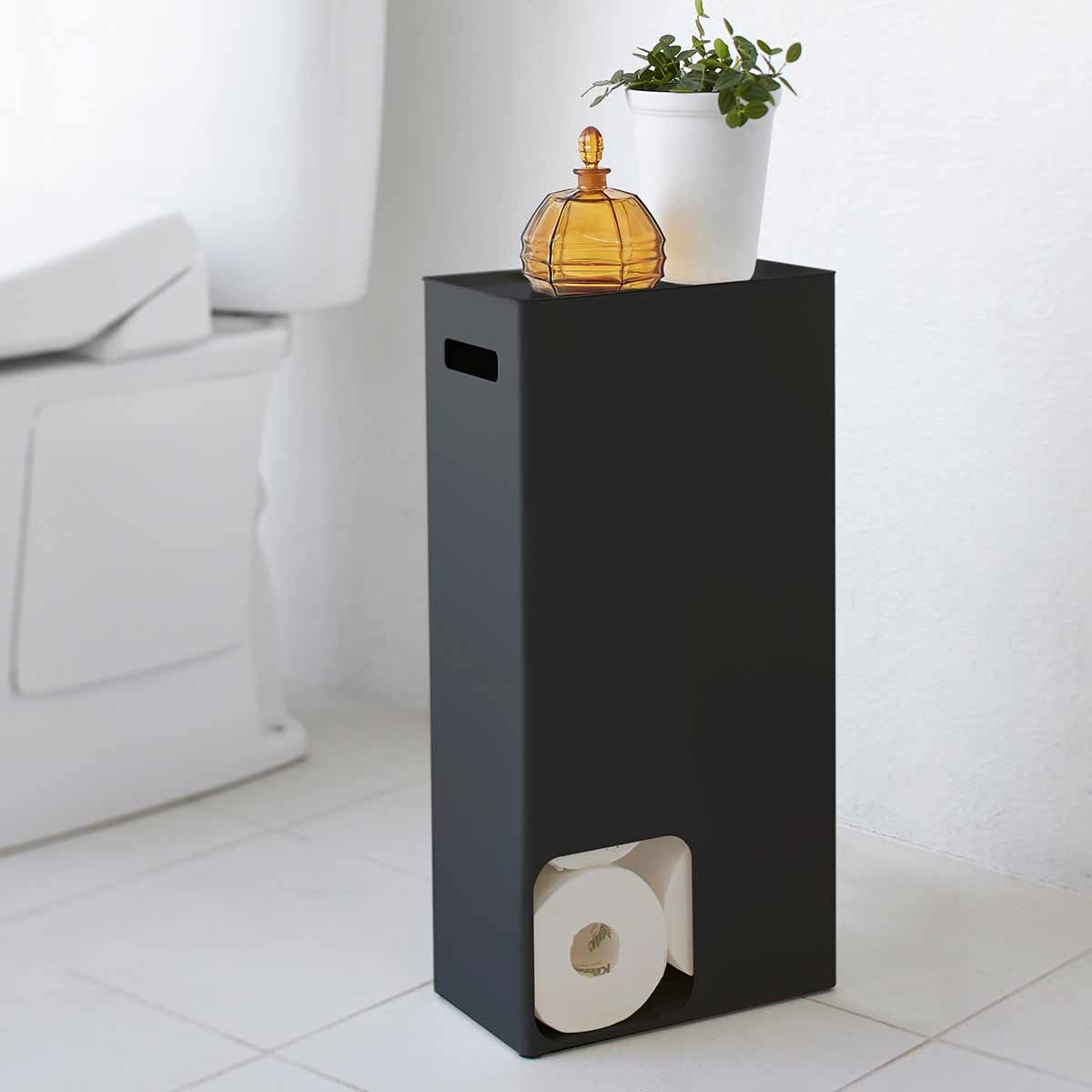 support papier toilette noir style industriel - Deco style industriel