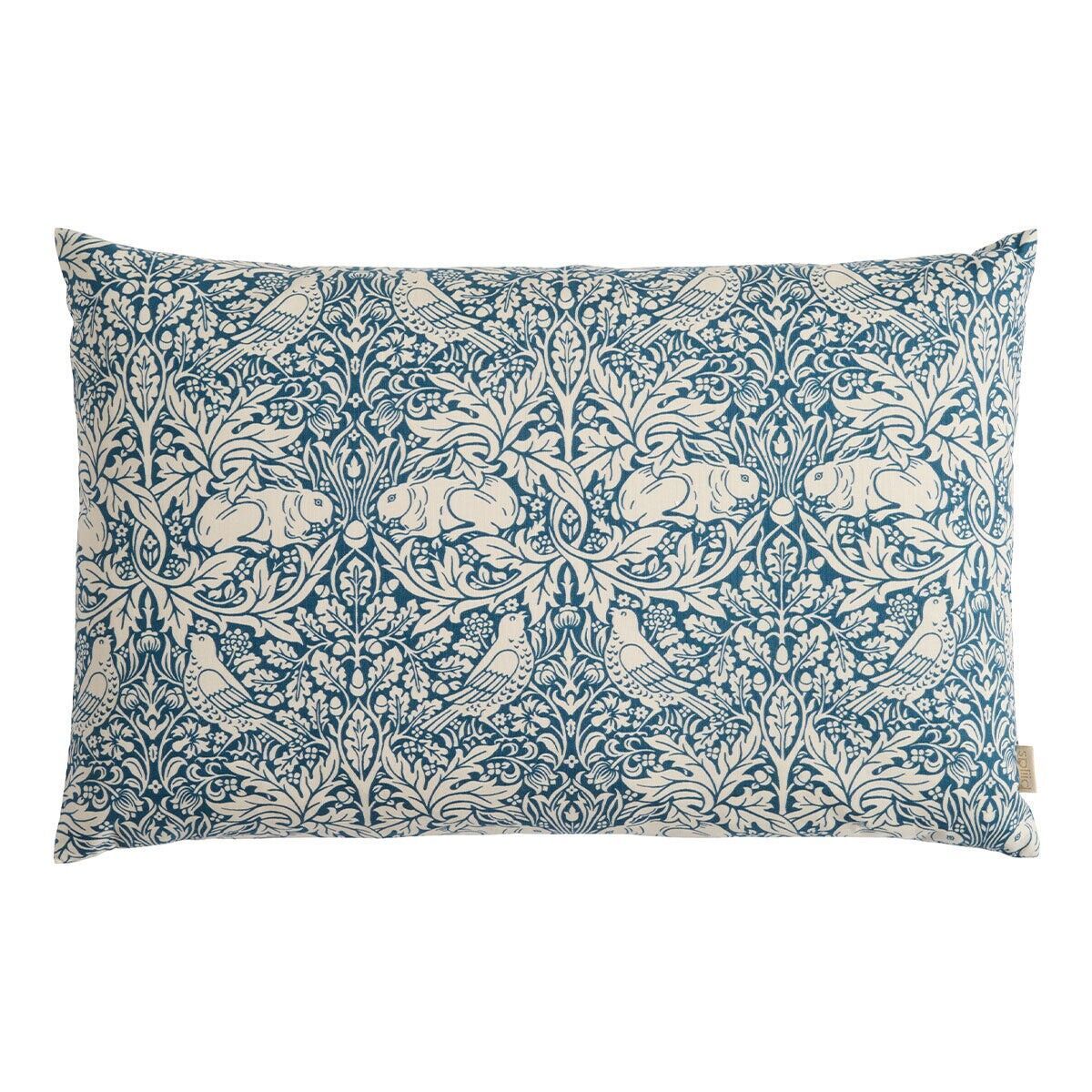 Coussin en tissu bleu 50x33 Brer Rabbit
