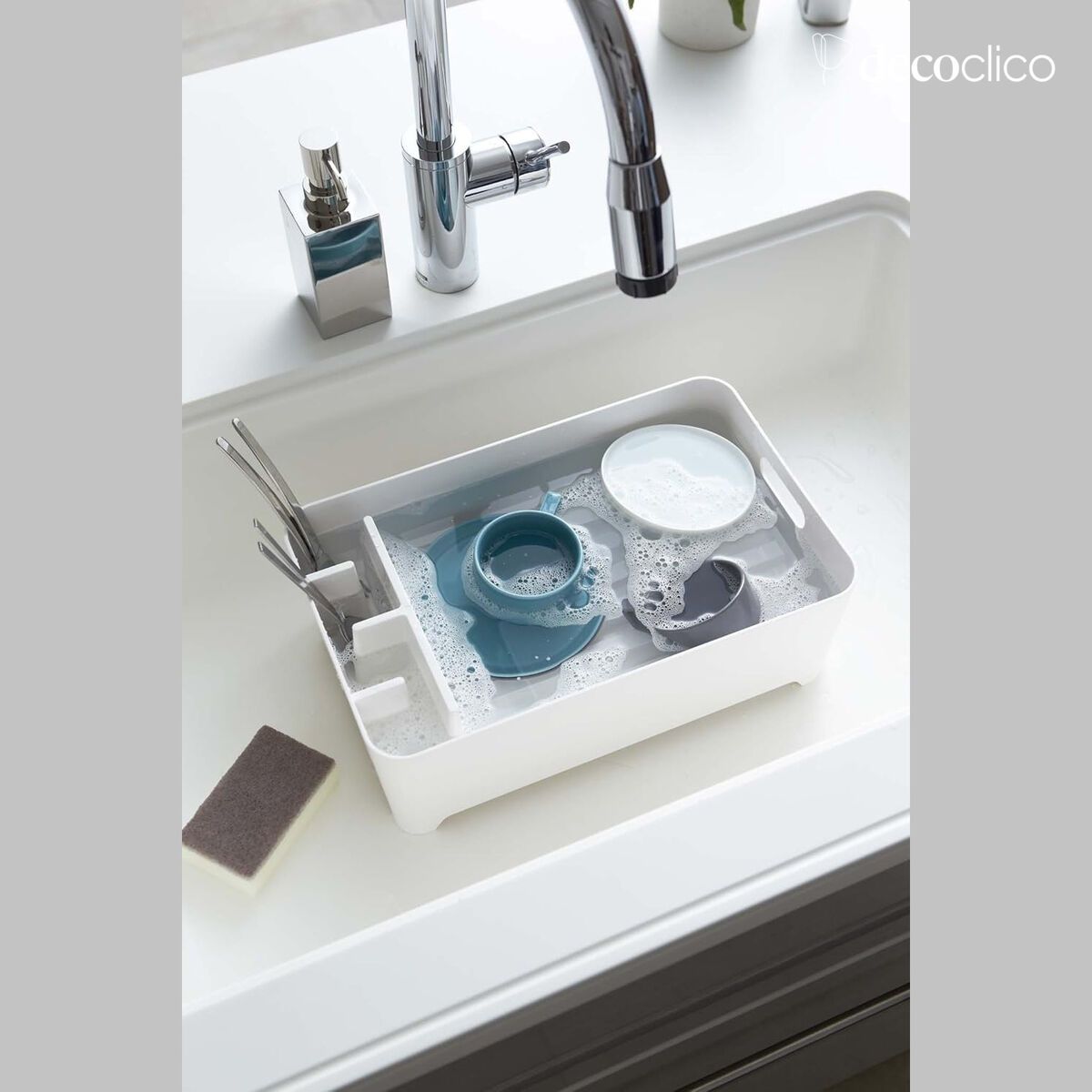 Egouttoir en ABS blanc Tower