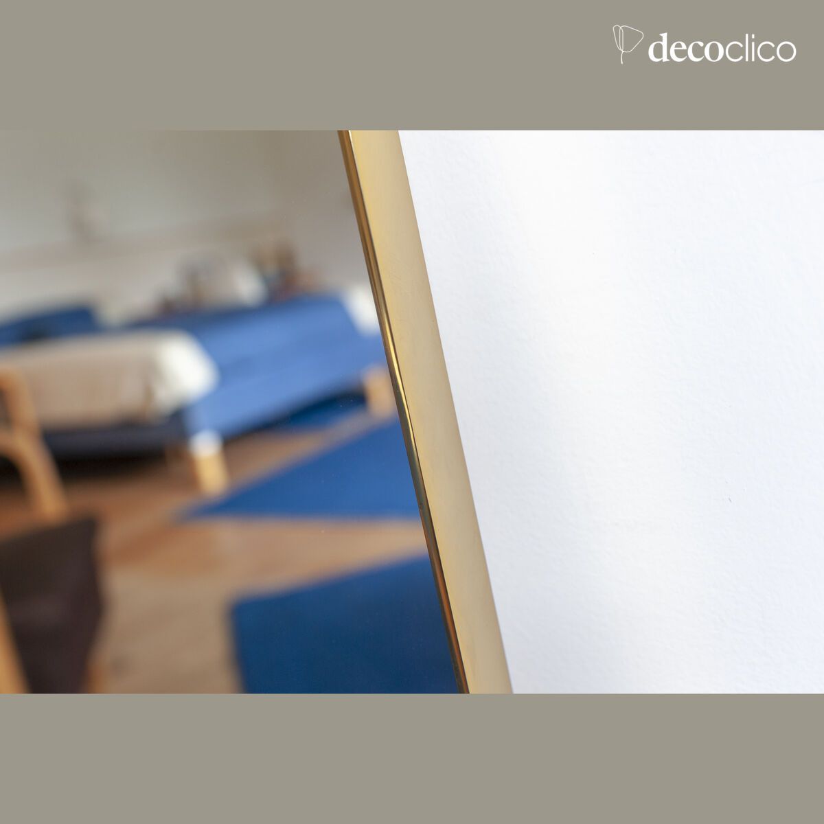 Miroir à cadre doré 50 x 135 cm Ascain