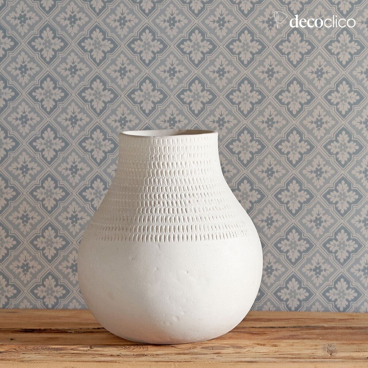 Vase boule décoratif en papier mâché fait main Pia