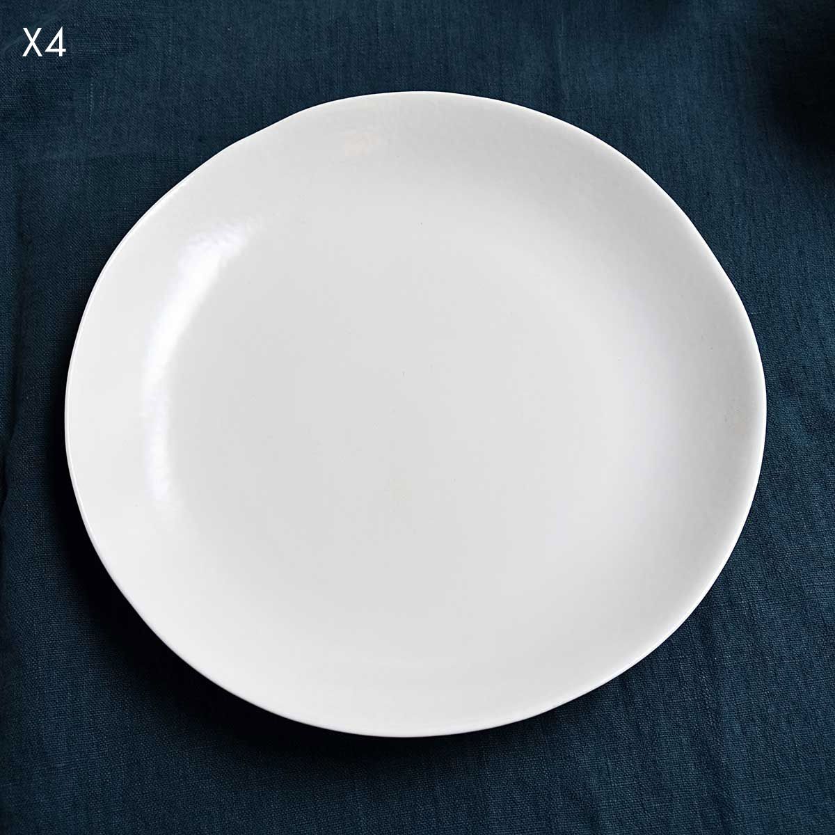 TABLE PASSION - Coffret de 4 assiettes plates décors assortis bohème 26 cm