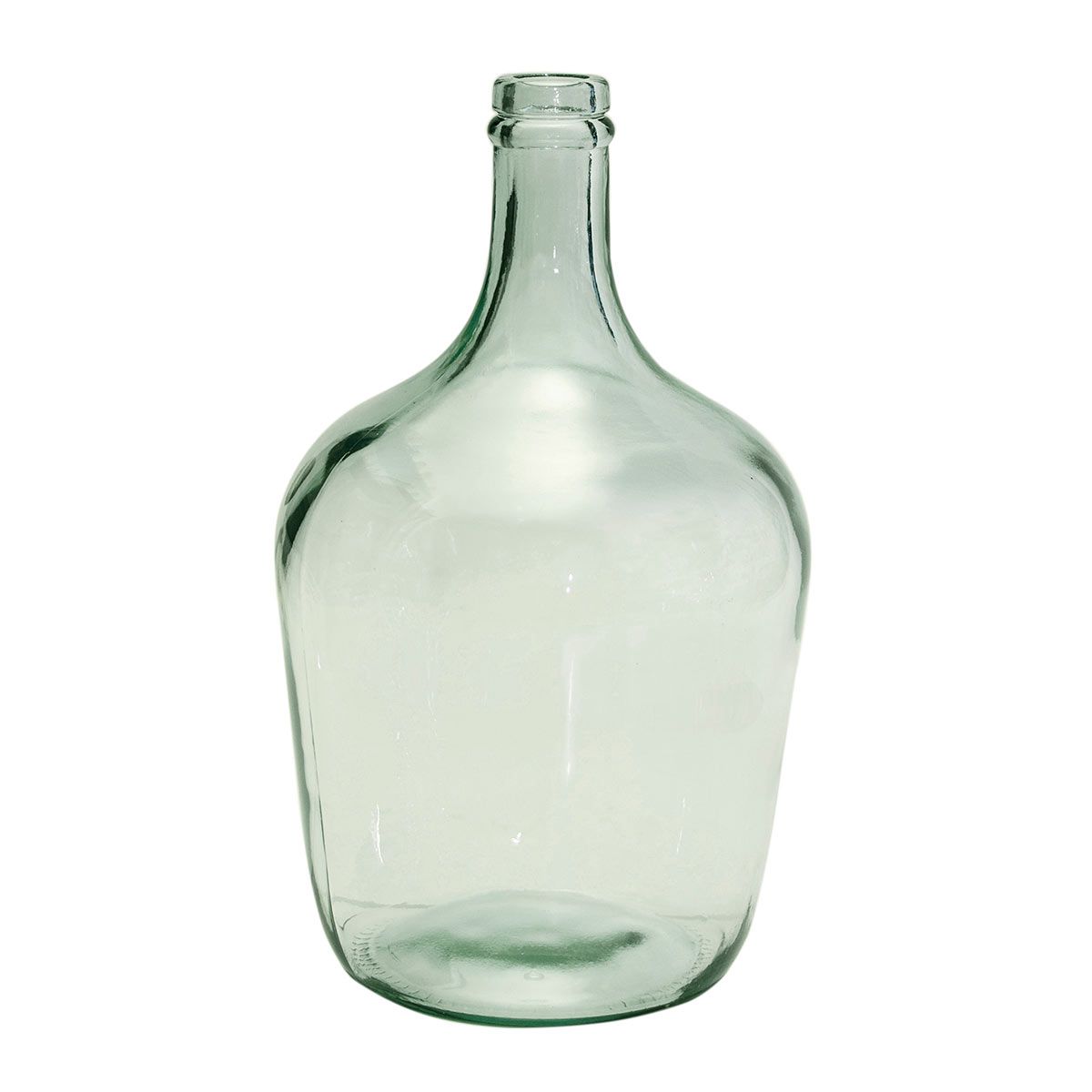 Bonbonne dame jeanne en verre recyclé transparente 4L