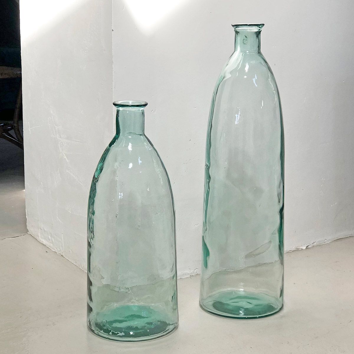 Bonbonne en verre et jonc tressé 23 x 10 cm Lison – Decoclico