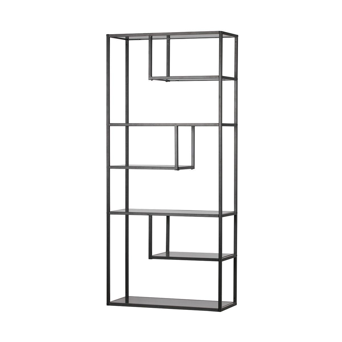 Teun black – by Made bookcase shelf Woood Decoclico metal