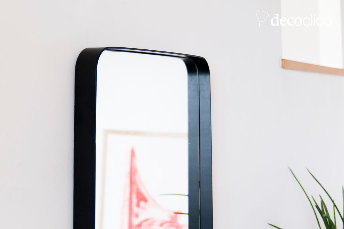 Black-framed mirror Ascain