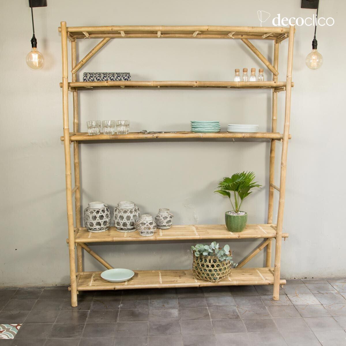 Natural bamboo bookshelf Taman