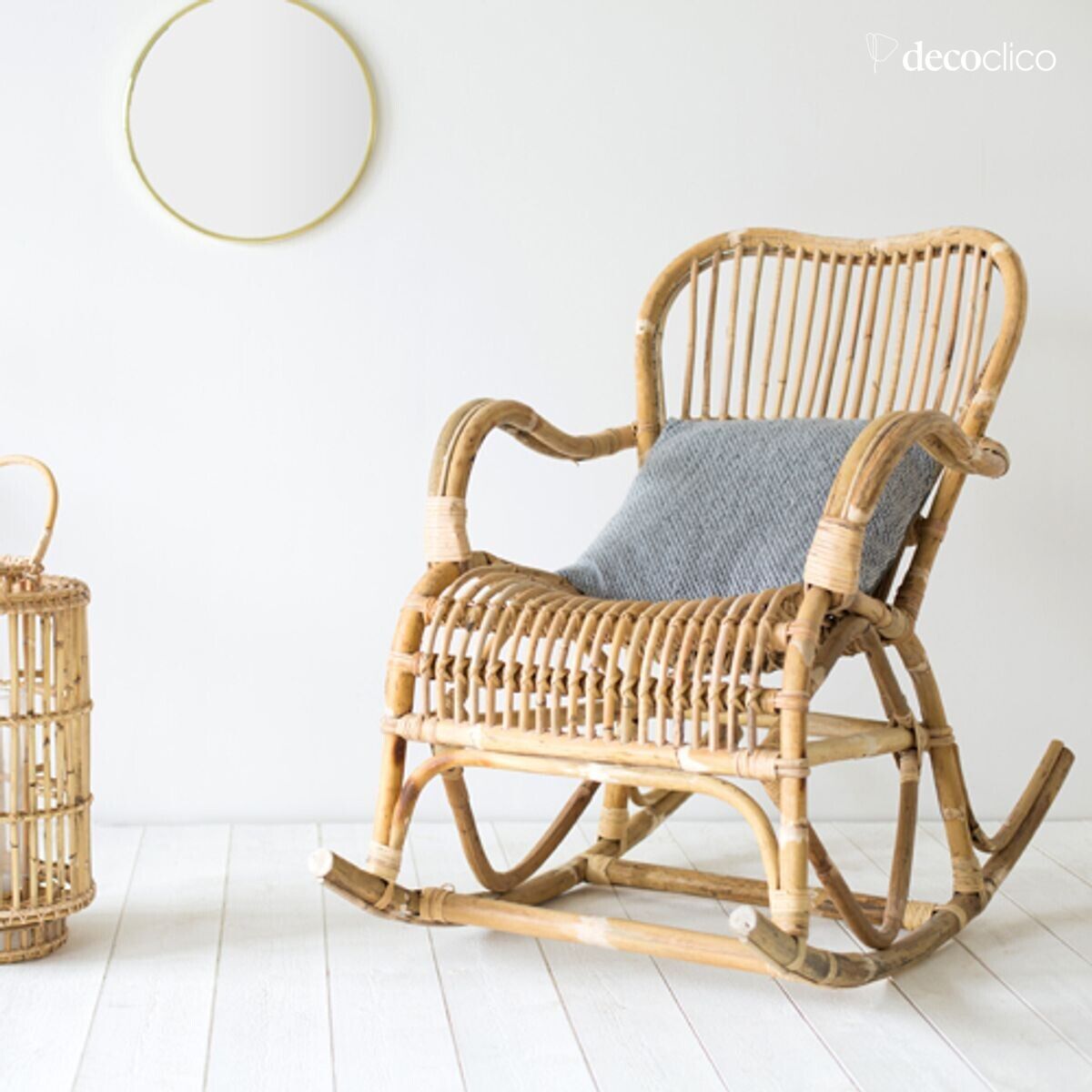 Natural rattan rocking chair Moka