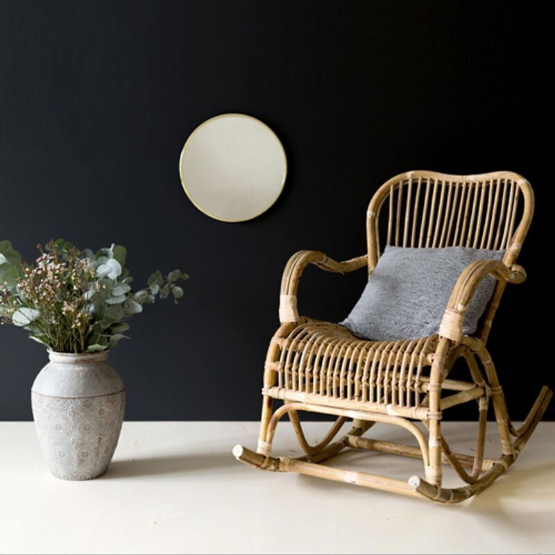 Natural rattan rocking chair Moka