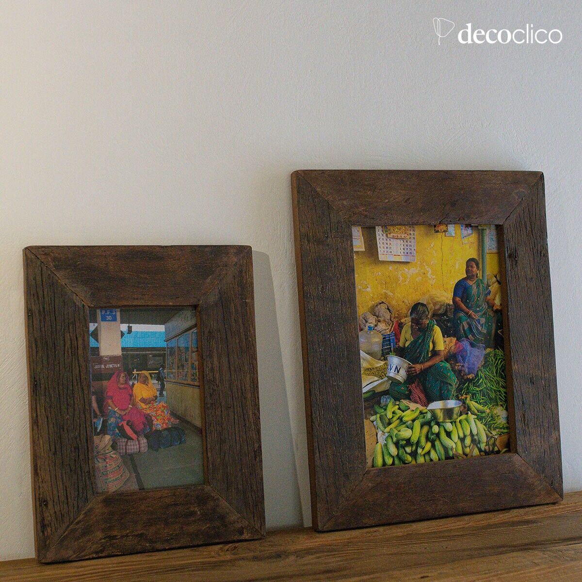 Photo frame in recycled wood Vermont