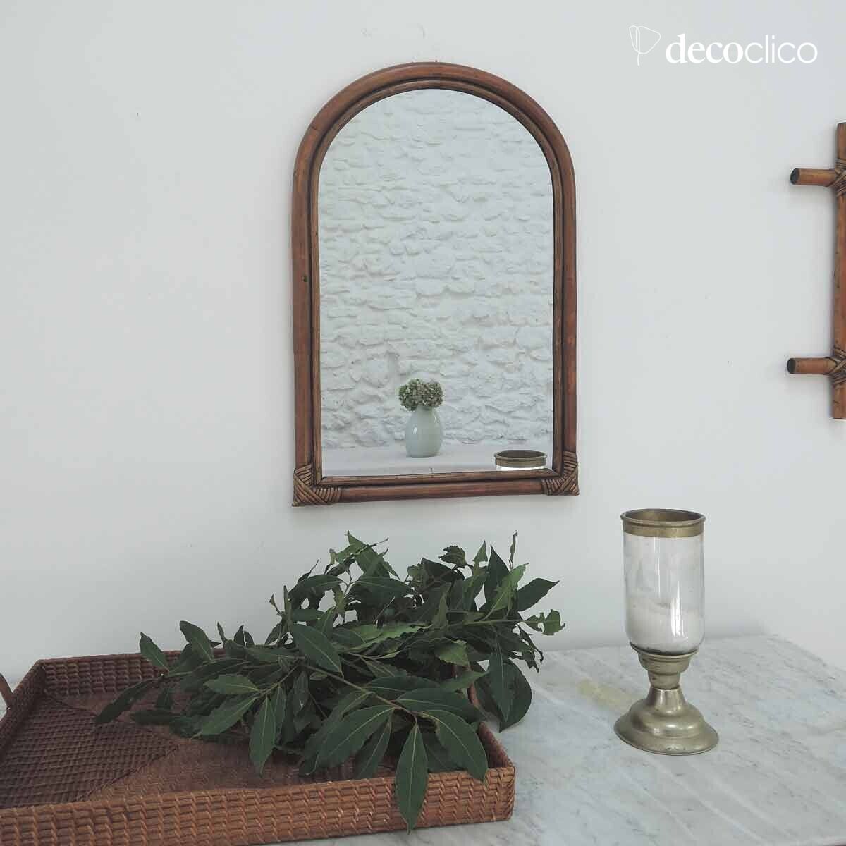 Rattan arch mirror 58 x 40 cm  Marcel