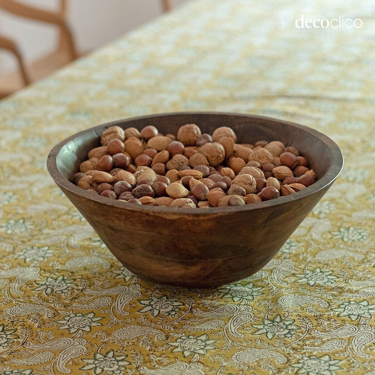 Recycled wooden salad bowl Pamir