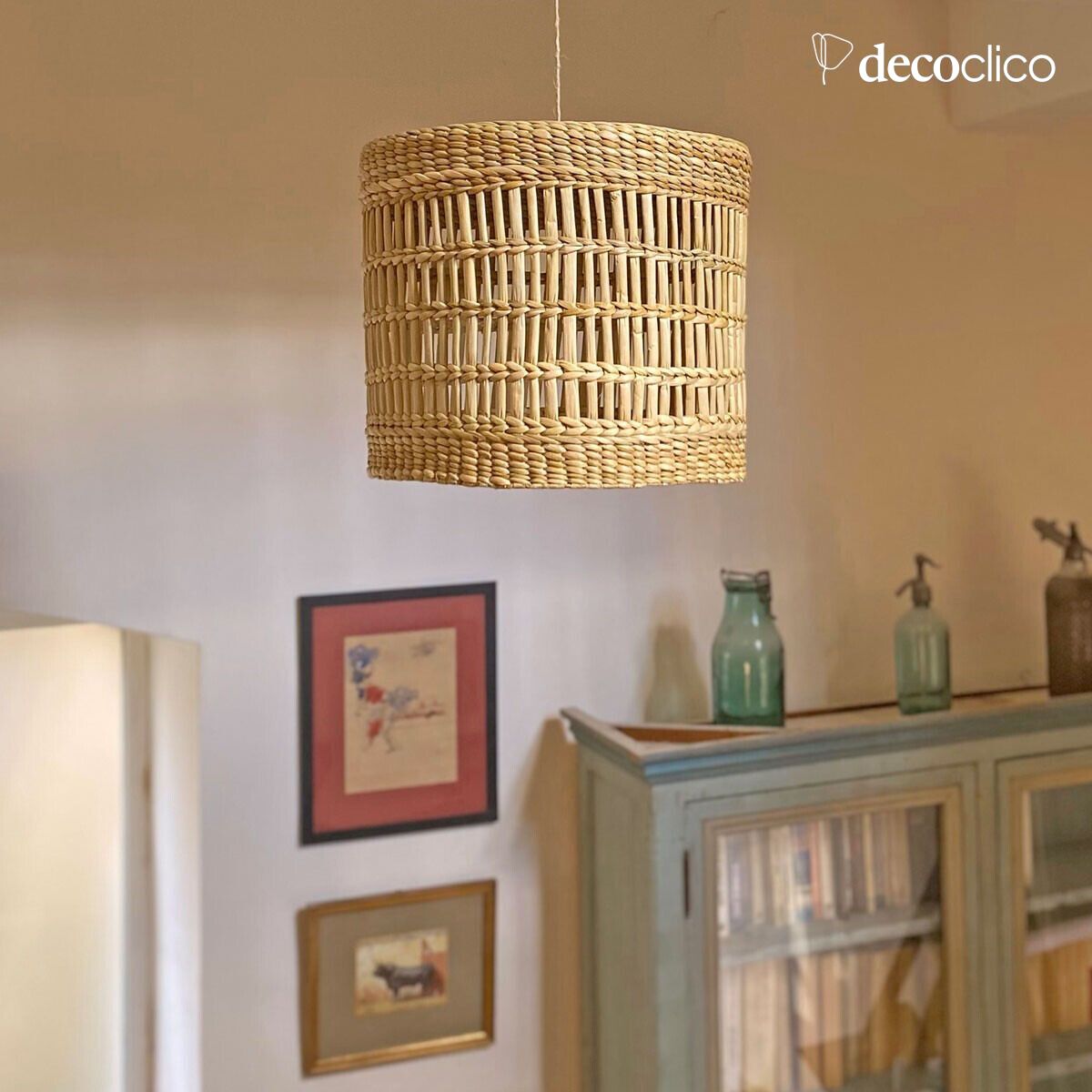 Round water hyacinth hanger (non-electrified) Céleste