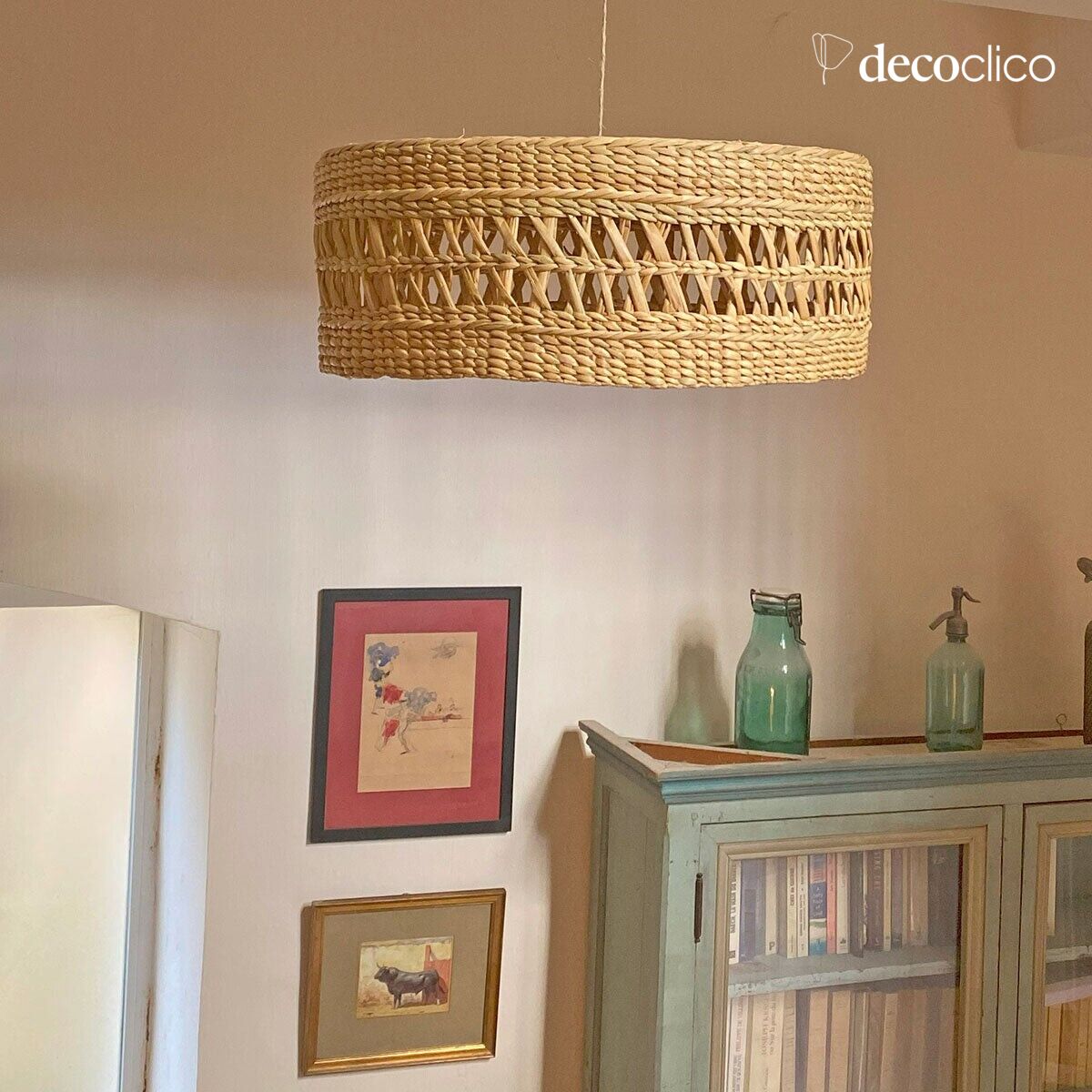 Round water hyacinth suspension (non-electrified) Céleste