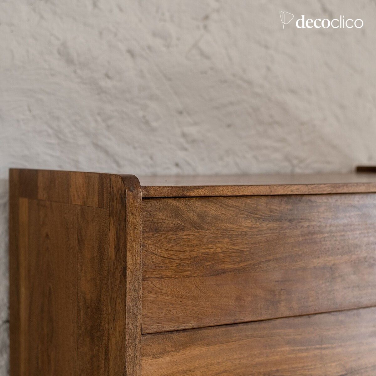 Mango wood chest of drawers with 3 drawers Vintage